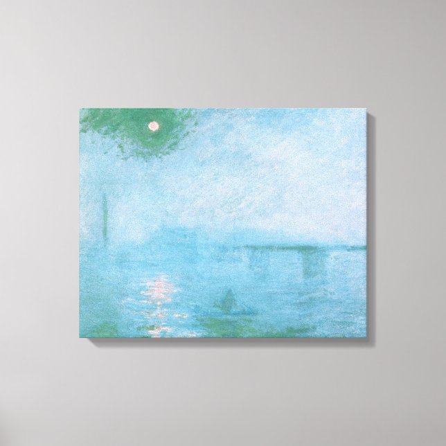 Toile Brouillard sur la Tamise (par Claude Monet) Imprim (Recto)