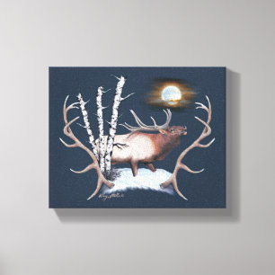Toile Brouillonnement Bull Elk