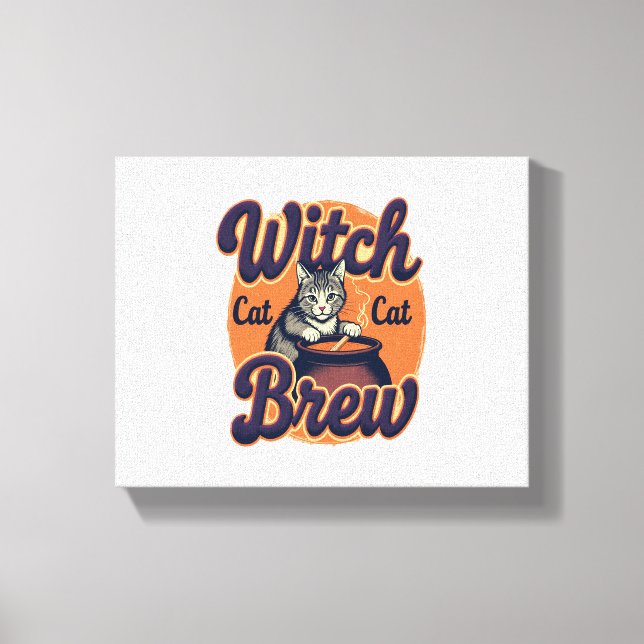 Toile Brow Chat Sorcière (Recto)