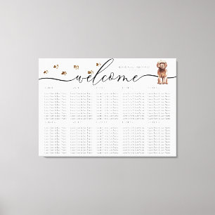 Toile Brown chiot Cavapoo Bienvenue de siège Numéros de