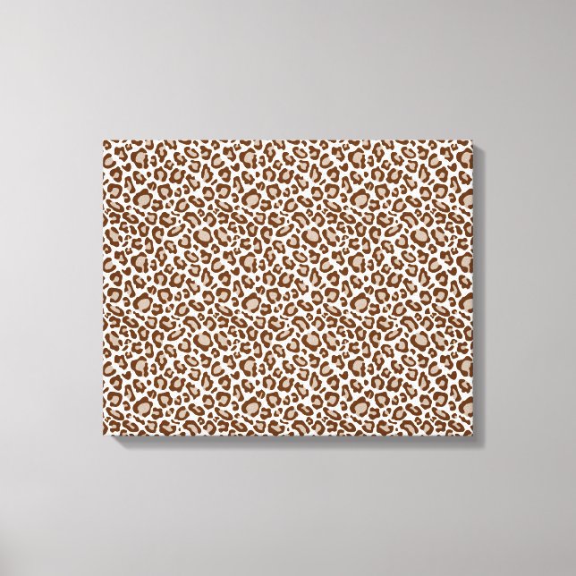 Toile Brown Poster de animal Leopard (Recto)