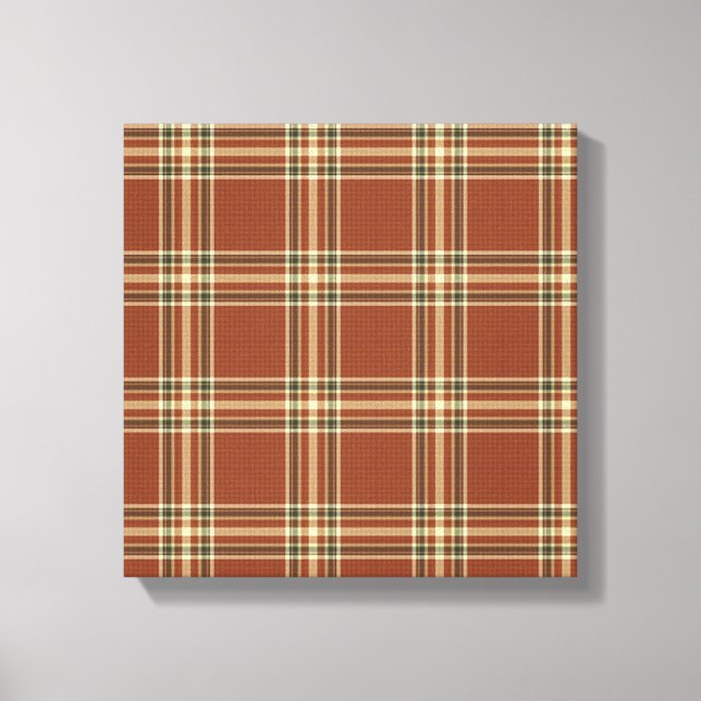 Toile Brown Tartan Enveloppée (Recto)