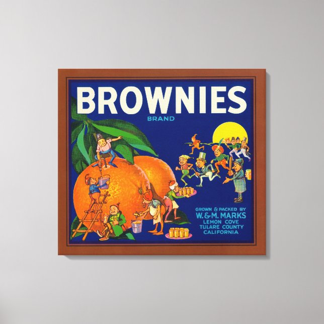 Toile Brownies Marque Citrus Étiquette (Recto)
