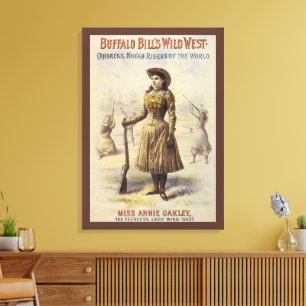 Toile Buffalo Bill's Wild West Show avec Annie Oakley