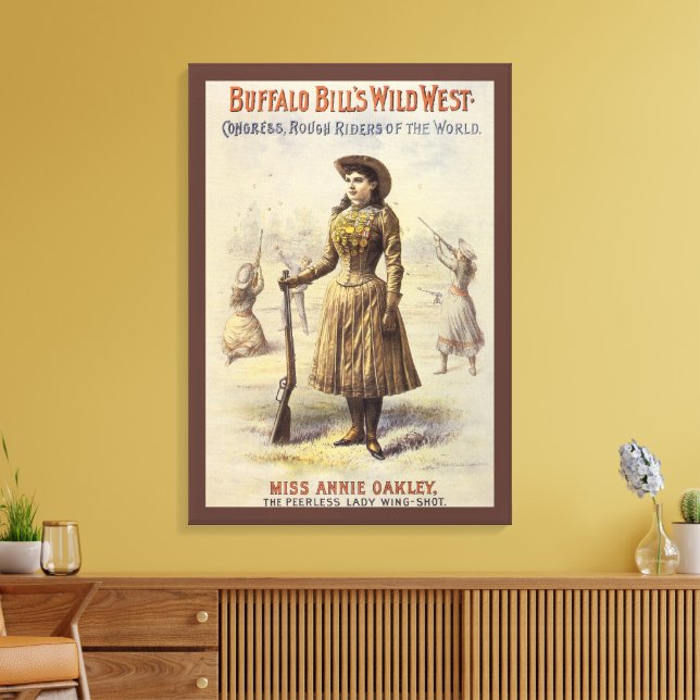 Toile Buffalo Bill's Wild West Show avec Annie Oakley (Insitu(Salon))