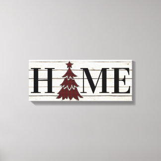 Toile Buffalo Plaid Christmas Tree HOME