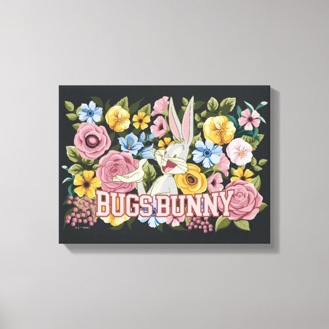 Toile BUGS BUNNY™ Floral Embroidery Graphic (Recto)
