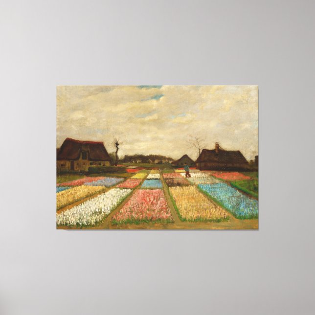 Toile Bulb Fields par Vincent van Gogh (1883) (Recto)