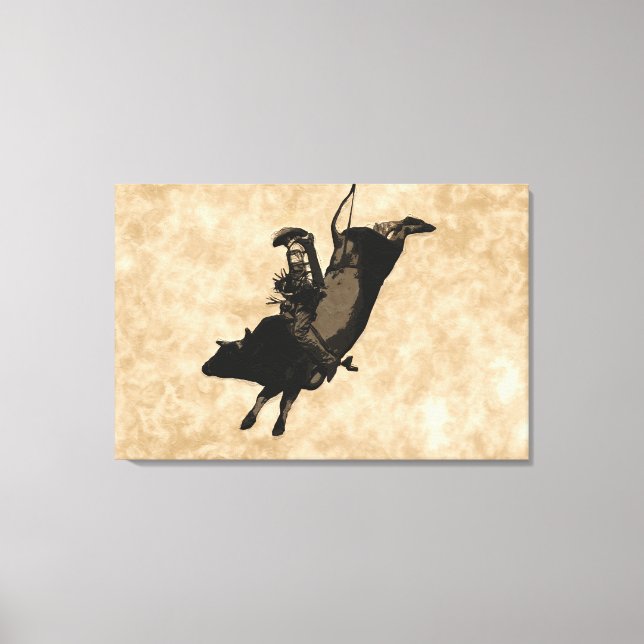 Toile Bull Riding Hero- Rodeo Event (Recto)