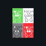 Toile Bull Terrier Pop Art Focus sur la BONNE inspiratio<br><div class="desc">Bull Terrier Pop Art Focus on the GOOD quote pour ajouter de la positivité à votre journée! Grand cadeau pour un ami,  collectionneur et amoureux du courrier taureau!</div>