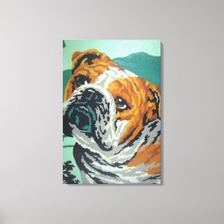 Toile bulldog peinture personnalisée par les chiffres