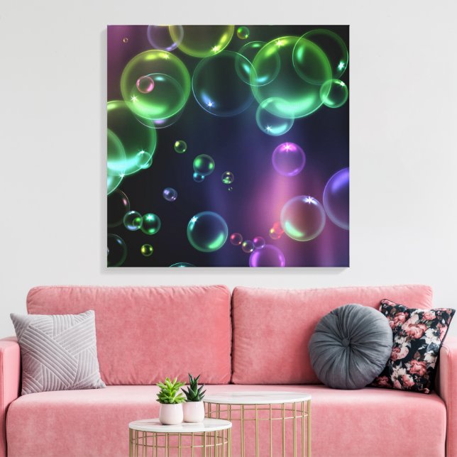Toile Bulles Audacieuses (Insitu(Salon))