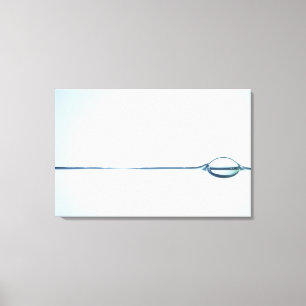 Toile Bulles sur la surface de l'eau