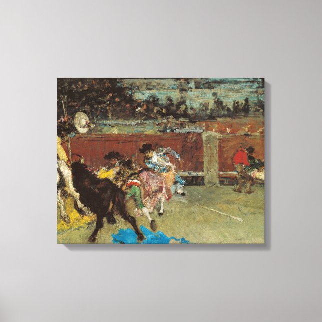 Toile Bullfight espagnol (par Marià Fortuny) (Recto)
