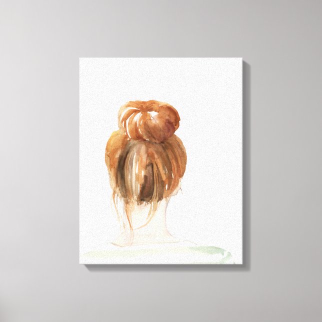 Toile Bun de noeud à cheveux rouges (Recto)