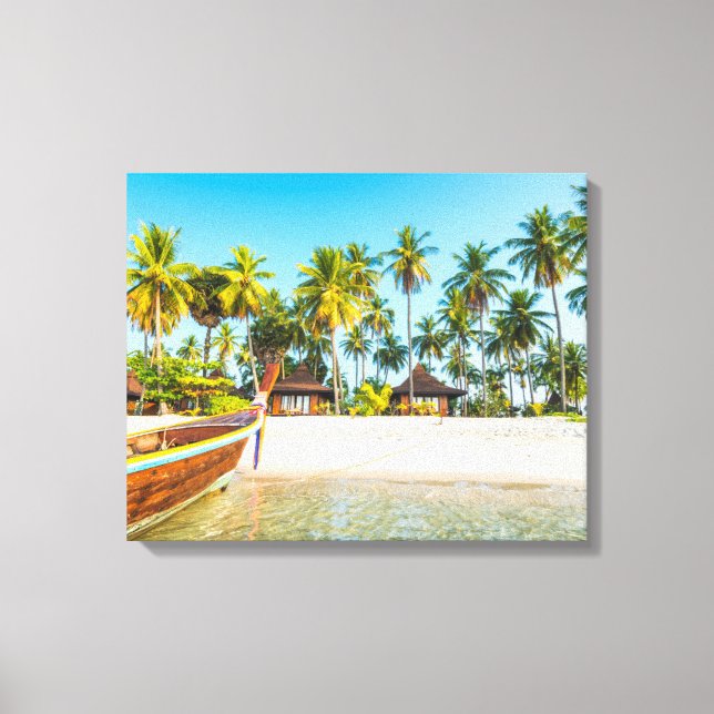 Toile Bungalows sur la plage | Ko Mook, Thaïlande (Recto)
