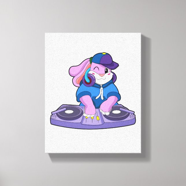 Toile Bunny comme musicien avec mixeur (Recto)