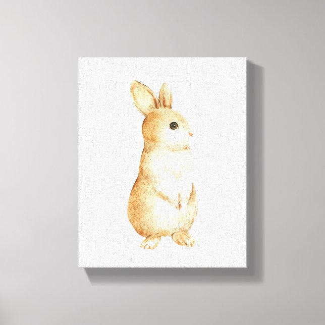 Toile Bunny Nature Forêt Bois Coiffure (Recto)