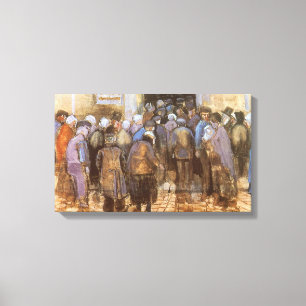 Toile Bureau de loterie de l'État de Vincent van Gogh (M