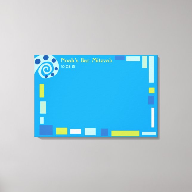 Toile Bureau d'inscription du Bat mitzvah du bar WAVES d (Recto)