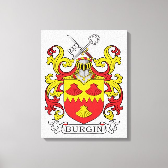 Toile Burgin Family Crest (Recto)