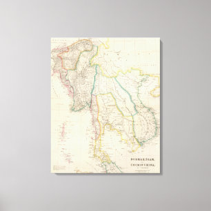 Toile Burmah, le Siam, et Cochin Chine