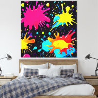 Burst d'art vibrant à éclaboussures de peinture