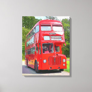 TOILE BUS ROUGE