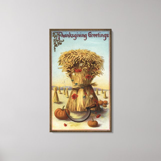 Toile Bushel de Hay et Scythe (Recto)