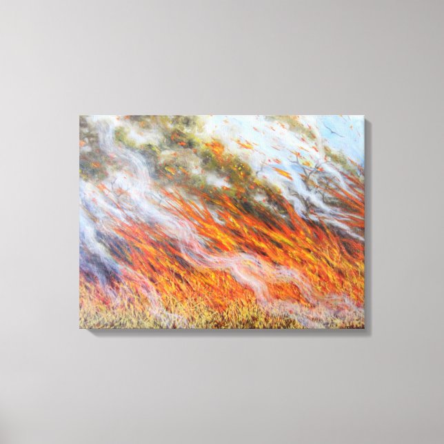 Toile Bushfire Inferno 2014 (Recto)