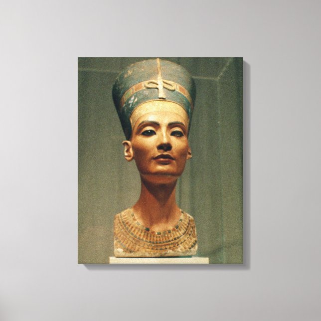 Toile Buste de la reine Nefertiti, vue frontale (Recto)