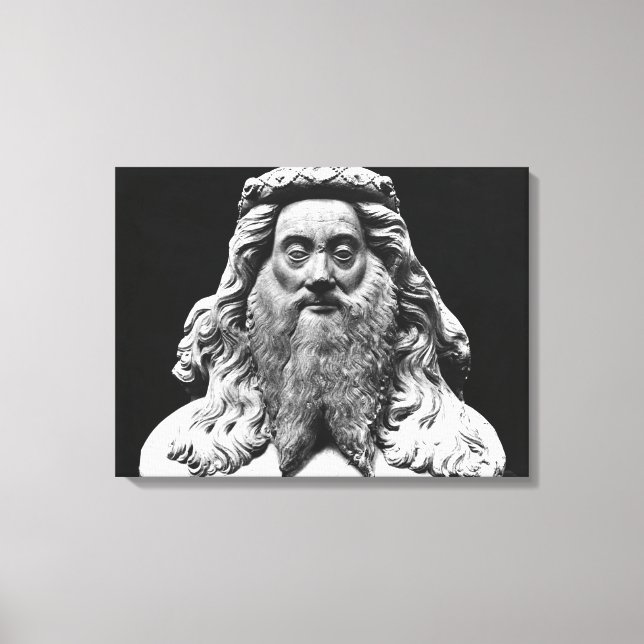 Toile Buste de la statue funéraire de Jean II de Vienne (Recto)