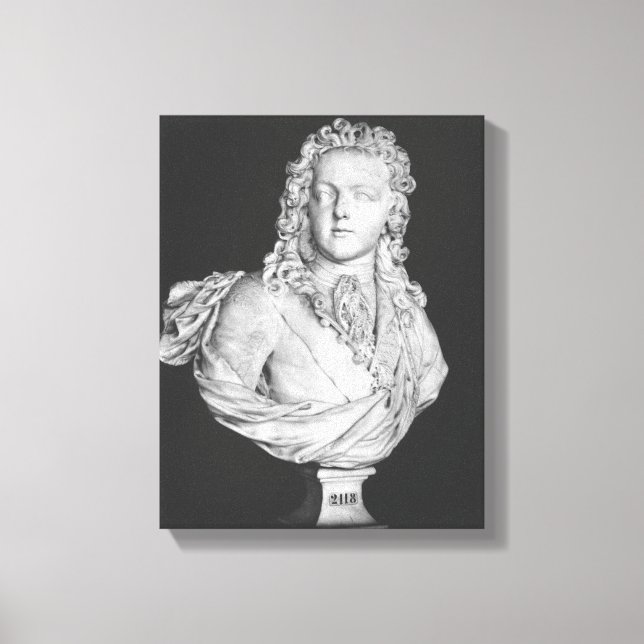 Toile Buste de Louis XV 1719 (Recto)