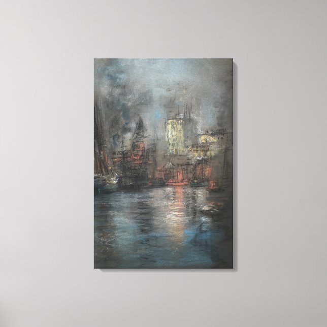 Toile Busy Harbour (par Glenn Cooper Henshaw) (Recto)