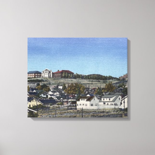 Toile Butte, Montana - École des Mines Vue de (Recto)