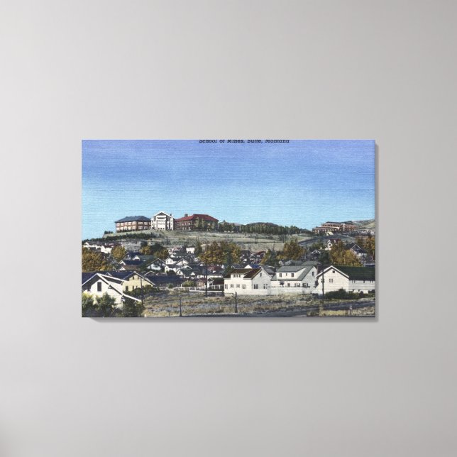 Toile Butte, Montana - École des Mines Vue de (Recto)
