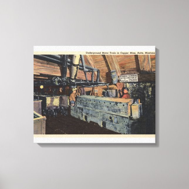 Toile Butte, Montana - Moteur souterrain (Recto)