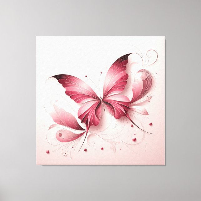 TOILE BUTTERFLY ART WALL CANVA (Recto)