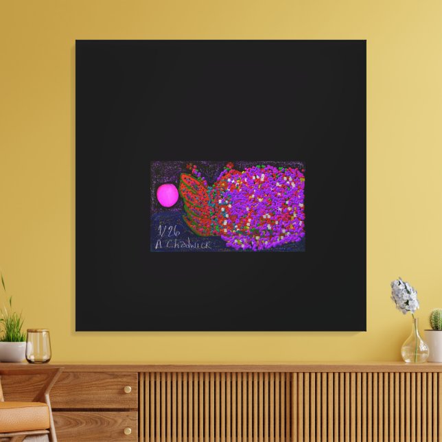 Toile Butterfly Flower on Water (Insitu(Salon))