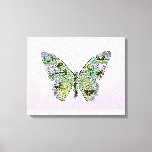 Toile Butterfly life cycle (Recto)