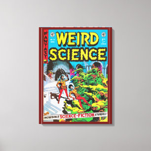 TOILE C 1950S COMIC BOOK COVER 'WEIRD SCIENCE'