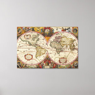 Toile C.A. Hydrogra de Totius Terrarum Orbis Geographica