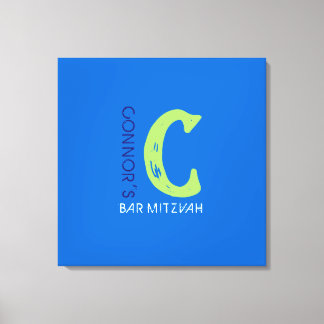 Toile C Monogramme - Carte d'inscription du Bat mitzvah