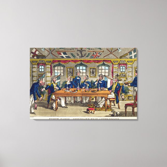 Toile Cabine d'Etat, sortie du Newcome après le dîner, a (Recto)