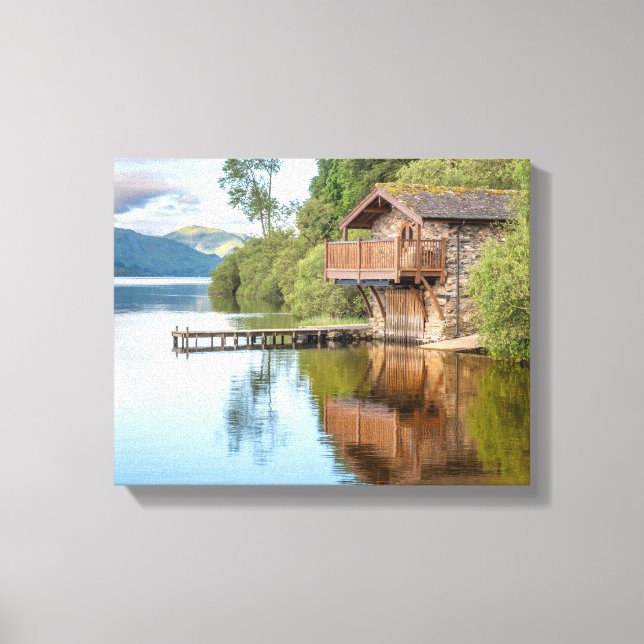 Toile Cabine du lac de la vallée cachée (Recto)