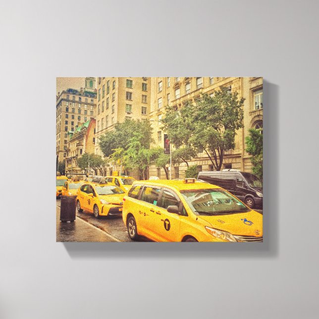 Toile Cabines Jaunes de New York (Recto)