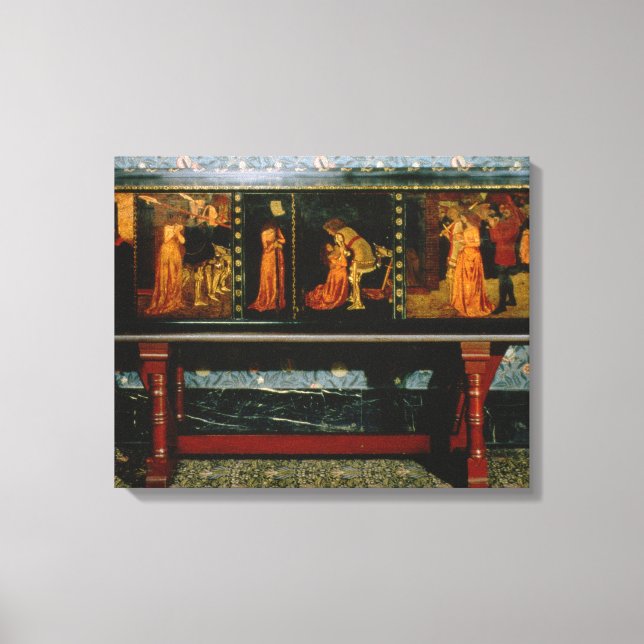 Toile Cabinet St. George, 1861 (chêne avec panneaux pein (Recto)