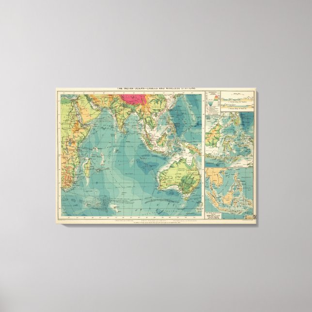 Toile Câbles de l'océan Indien, stations sans fil (Recto)
