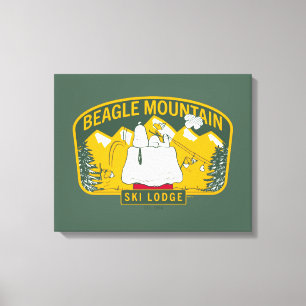 Toile cacahuètes Beagle Mountain Ski Lodge