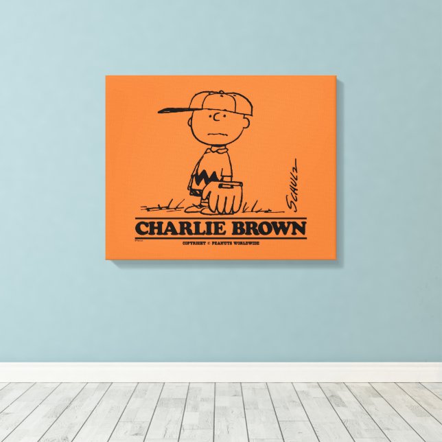 Toile cacahuètes | Charlie Brown Jouer à la balle (Insitu (Plancher de Bois))